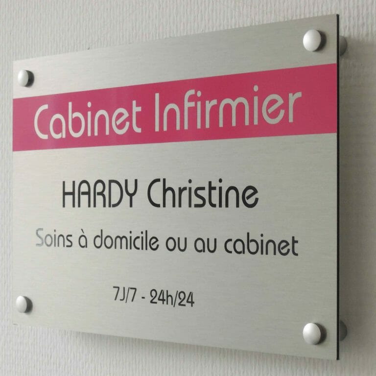 Où sera apposée votre plaque professionnelle ?